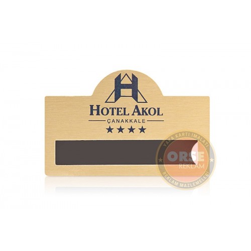 Metal Yaka Kartı Kubbeli