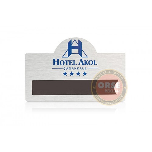 Metal Yaka Kartı Kubbeli