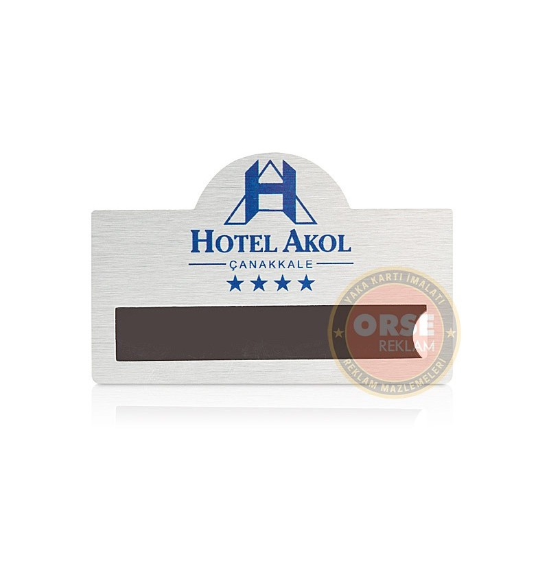 Metal Yaka Kartı Kubbeli Metal Yaka Kartı Kubbeli