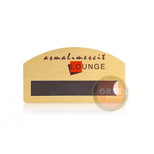 Metal Yaka Kartı Yarım Kubbe